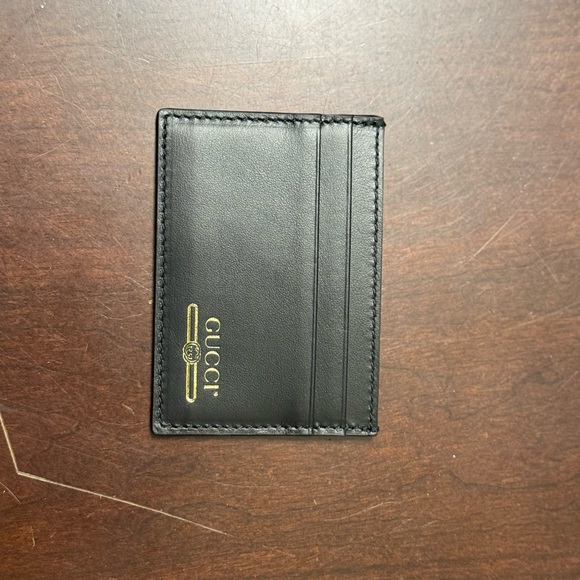Brand New pre owned Gucci Interlocking G Logo Leather Card Holder perfect gift - Picture 5 of 10